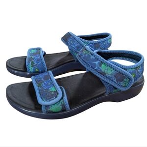 Traq by Alegria Backstrap Sport Sandals Blue Size 39